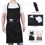 Kitchen Apron - Custom Logo Black White Pink for Chef