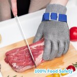 Chainmail Gloves - ANSI A9 316L Stainless Steel for Kitchen Butcher