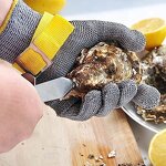 Chainmail Gloves - ANSI A9 316L Stainless Steel for Kitchen Butcher