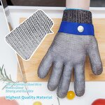 Chainmail Gloves - ANSI A9 316L Stainless Steel for Kitchen Butcher