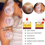Silicone Cupping Set Supplier - 2pcs Face Massage Vacuum Cup