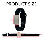 Medical Wristband Supplier - Custom Logo Stainless Steel Plate Laser