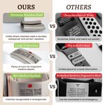 Stainless Steel Tag Manufacturer - Personalized Engraved Diamond Grid Bracelet