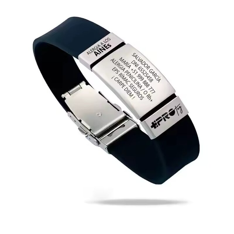 Medical Alert Wristband Supplier - Luxury Cross Laser Engraving Blank