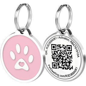 QR Code Pet Tag Manufacturer - Custom Silicone ID Necklace for Pets