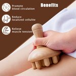 Wooden Massage Tool Supplier - Pink Wood Therapy Set for Body Neck