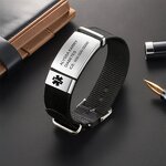 ID Tag Bracelet Manufacturer - Adjustable Nylon Rope Medical Sports