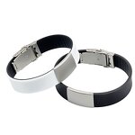 ID Wristband Supplier - High Quality Custom Engraved Two-Tone Bracelet