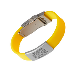 Silicone Wristband Manufacturer - Debossed ID Logo Motivational Bangle