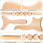 Wood Therapy Tools Kit Supplier - Anti Cellulite Wooden Roller Set