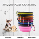 Pet Bowl Supplier - Collapsible Anti-Splash Silicone Plastic Bowl