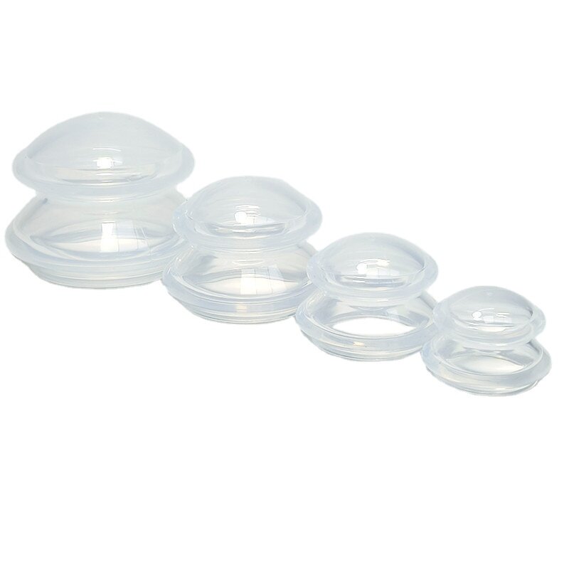 Silicone Cupping Cup Manufacturer - 4 Sizes White Professional Vacuum