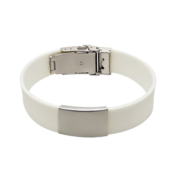 Medical Alert Bracelet Supplier - Waterproof Laser Engraved Silicone Band