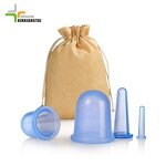 Facial Cupping Set Manufacturer - 4 in 1 Transparent Silicone Therapy
