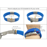 Medical Bracelet Supplier - QR Code Stainless Steel Silicone Waterproof