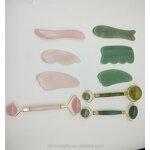 Rose Quartz Roller Manufacturer - Gua Sha Facial Massager with Box