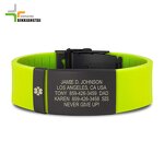 Silicone Bracelet Manufacturer - Custom QR Code Laser Engraved OEM/ODM