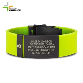 Silicone Bracelet Manufacturer - Custom QR Code Laser Engraved OEM/ODM