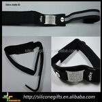 ID Wristband Supplier - Adjustable Black Silicone with Stainless Plate