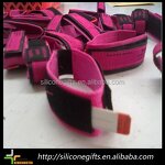 ID Wristband Supplier - Adjustable Black Silicone with Stainless Plate