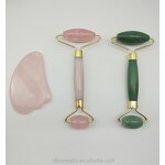 Rose Quartz Roller Manufacturer - Gua Sha Facial Massager with Box