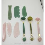 Rose Quartz Roller Manufacturer - Gua Sha Facial Massager with Box