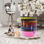 Pet Bowl Supplier - Collapsible Anti-Splash Silicone Plastic Bowl