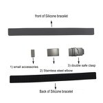 Sport Bracelet Manufacturer - Stainless Steel Silicone Wristband Design