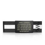 Shoe ID Tag Manufacturer - Stainless Steel Curved Two Holes Jewelry Making