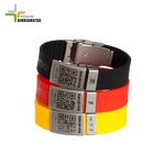 Silicone Bracelet Manufacturer - Custom QR Code Laser Engraved OEM/ODM