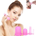 Anti-Fat Cupping Set Supplier - 4-Piece Hijama Silicone Suction Cups