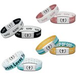 RFID Fabric Bracelet Supplier - Custom Logo Polyester Elastic Wristband