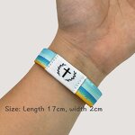 RFID Fabric Bracelet Supplier - Custom Logo Polyester Elastic Wristband