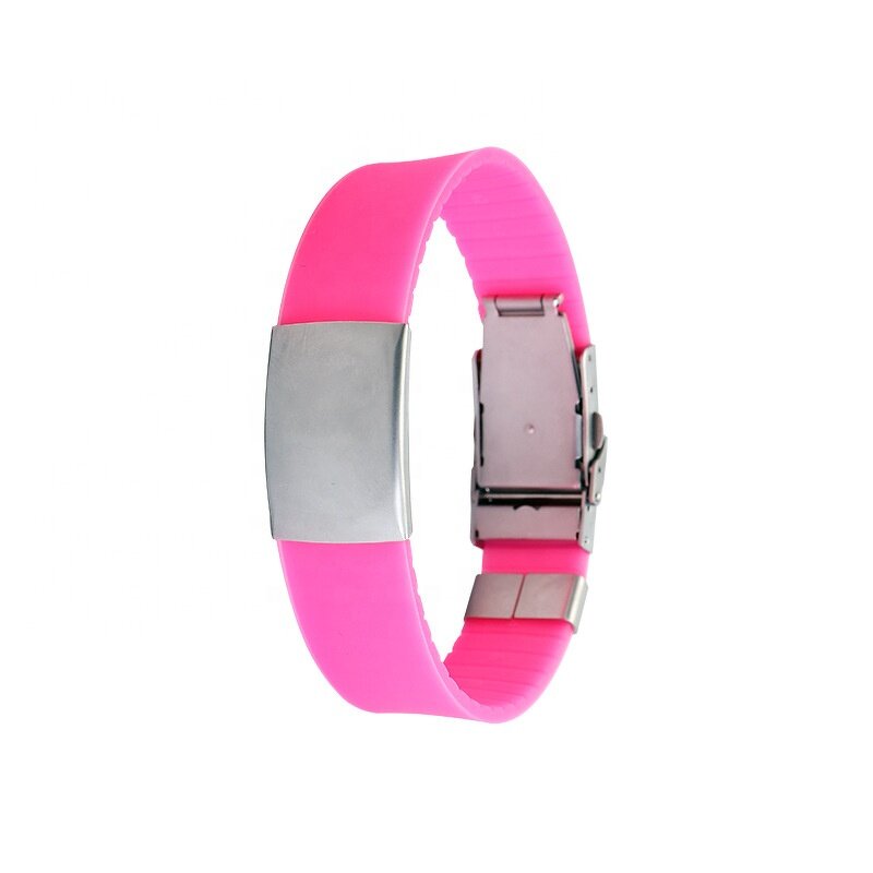 Sport Bracelet Manufacturer - Stainless Steel Silicone Wristband Design