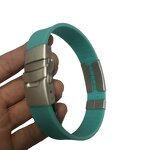 Silicone Bracelet Supplier - Colorful Custom Fashion Wristbands with Hardware