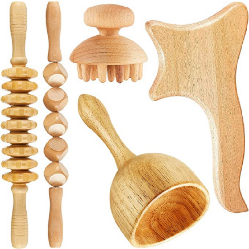 Wooden Gua Sha Tool Supplier - Anti Cellulite Roller Lymphatic Drainage