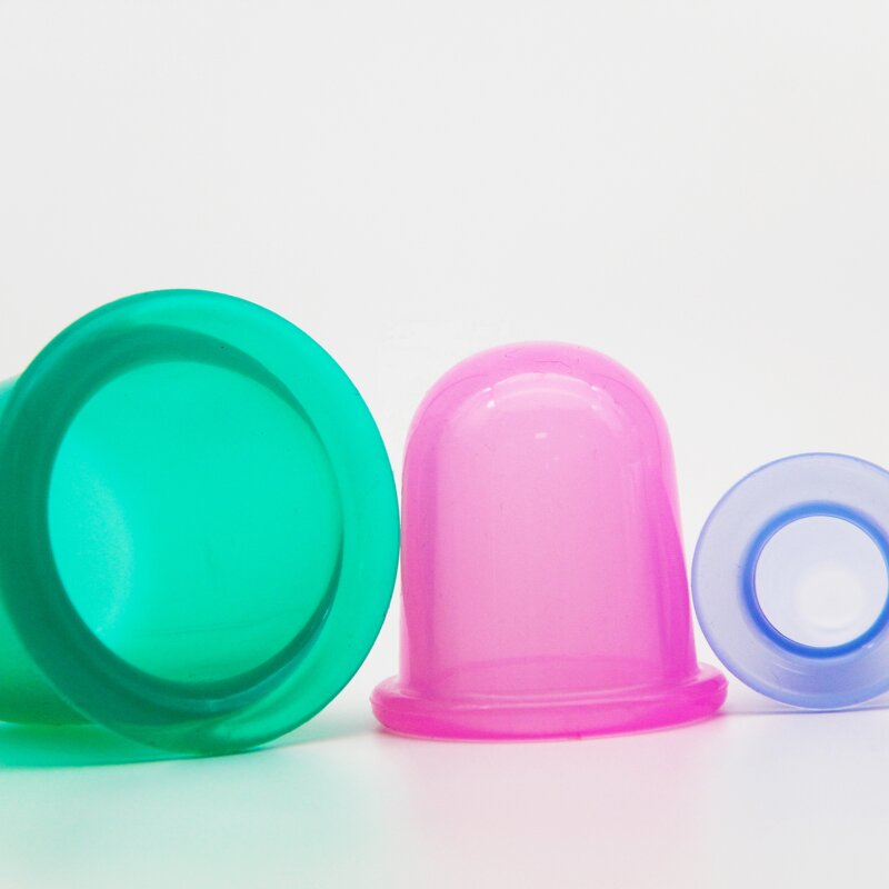 Silicone Cupping Set Supplier - Black Cups Vacuum Home Massage Therapy