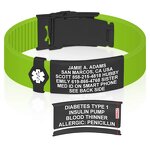 Medical Alert Wristband Manufacturer - Personalized QR Code Waterproof