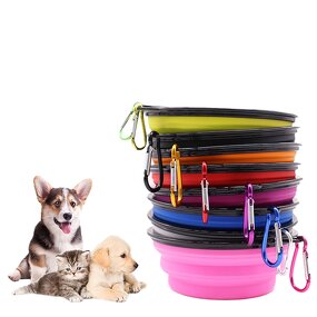 Pet Bowl Supplier - Collapsible Anti-Splash Silicone Plastic Bowl