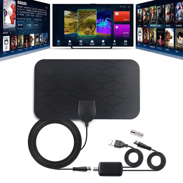 TV Antenna Supplier - 50-mile Indoor Flat-screen Signal Amplifier