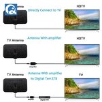 TV Antenna Supplier - 50-mile Indoor Flat-screen Signal Amplifier