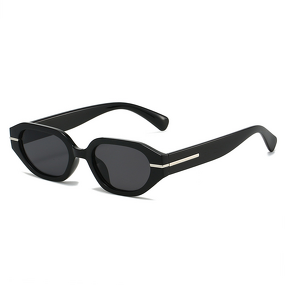Sunglasses Manufacturer - Retro Square Frame Gray Blue