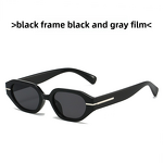 Sunglasses Manufacturer - Retro Square Frame Gray Blue