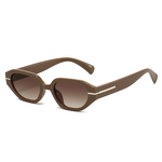 Sunglasses Manufacturer - Retro Square Frame Gray Blue