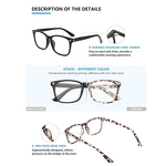 Anti-Blue Light Eyewear Manufacturer - Color Blocked Cat Eye