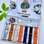 Smart Watch Supplier - PROMAX V18 7in1 Stainless Steel Band