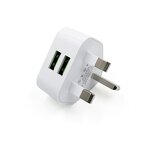 Wall Charger Manufacturer - UK Dual Port 5V2A 10W 12W
