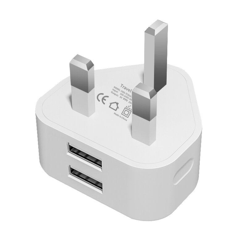 Wall Charger Manufacturer - UK Dual Port 5V2A 10W 12W