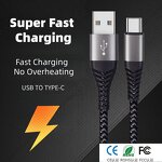 Data Cable Manufacturer - Nylon Braided Type-C 6A Fast Charging