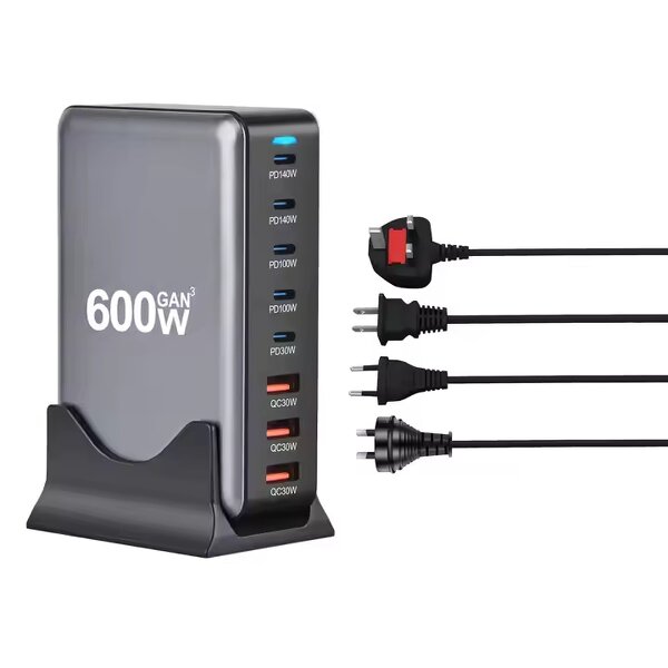 Desktop Charger Manufacturer - 600W Gan 8 Port USB C PD